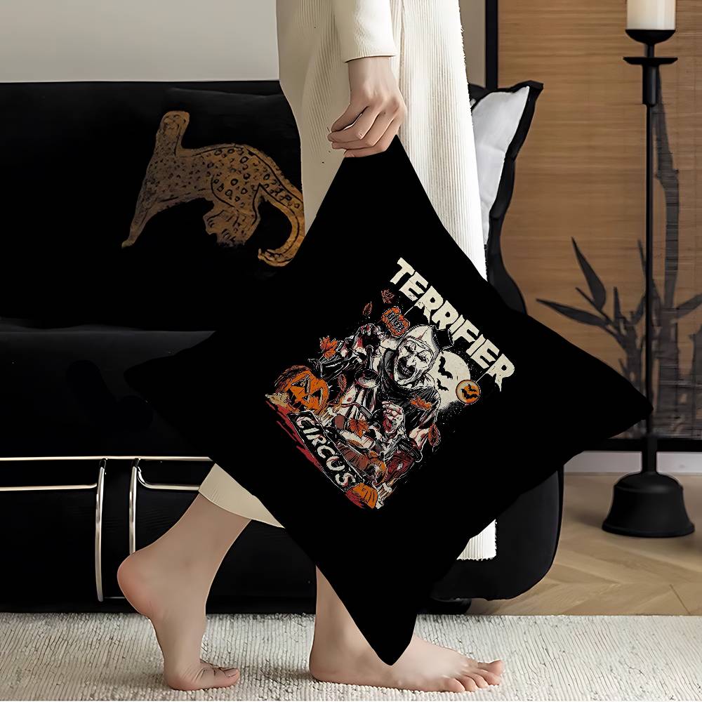 Horror Movie TTERRIFIER Pillow Cushion Cover Pillowcase Living Room Sofa Home Decor Customized