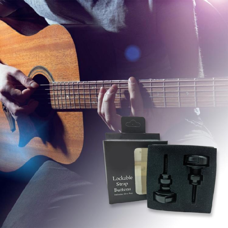1 Pair Guitar Strap Lock Buttons Guitar Hardware Strap Lock Buttons Guitar Strap Buttons for Guitarists and Bass Player