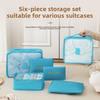 6-Piece Set Oxford Travel Storage Bags, Waterproof Organizer for Clothes, Underwear, Shoes, Portable Luggage Packing Kit