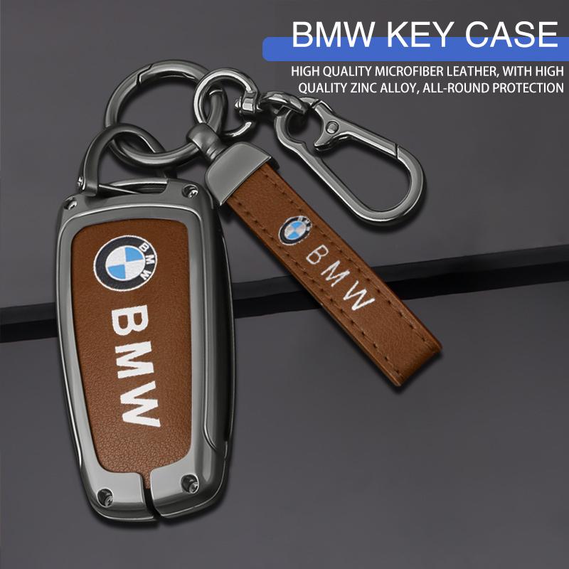 Car Smart Key Fob Case Cover Bag For BMW 3 4 5 Series 320i 530i 550i F20 F21 F30 F31 F25 F01 F02 Keyless Keychain Accessories OZ3