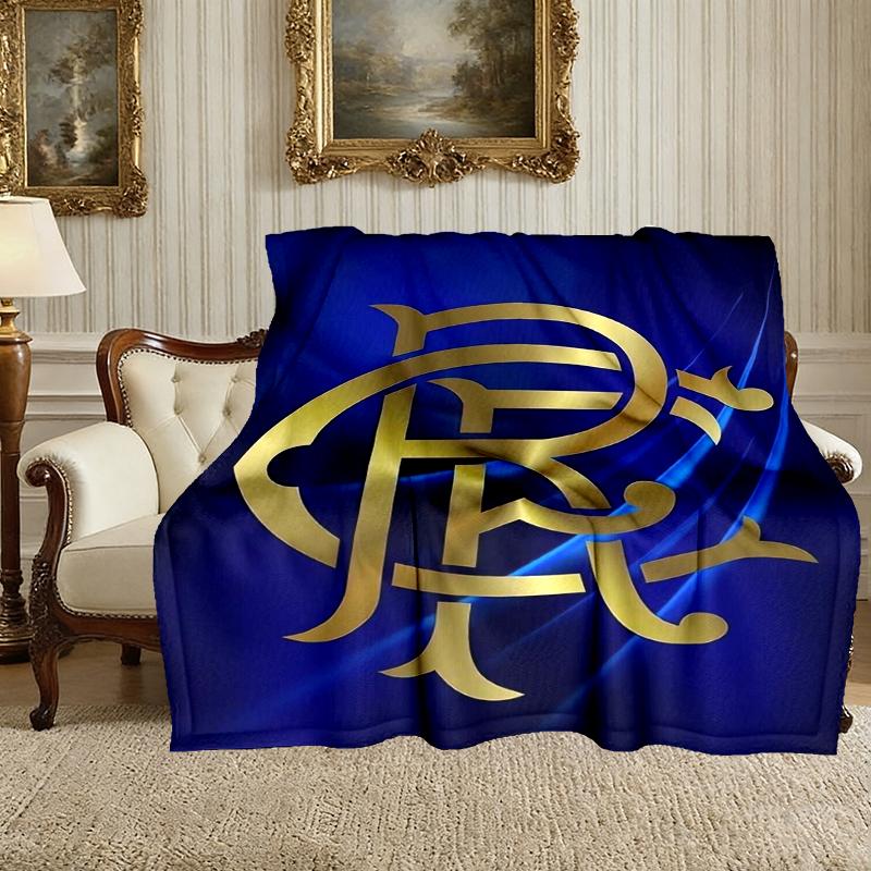 1pc Rangers FC Blanket, Super Cozy Printed Home Blanket, All-Season Warmth