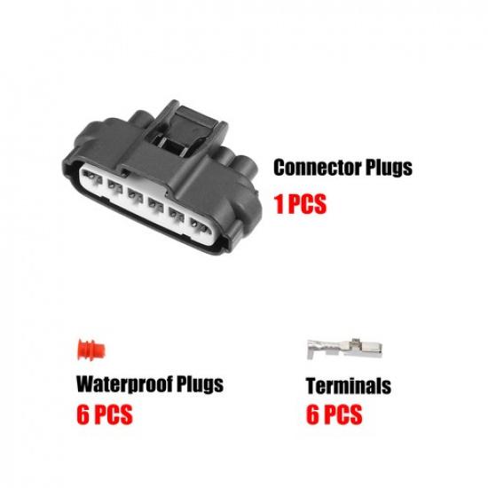 1 Set 6 Pin Throttle Position Sensor Connector Adapter Plug Clip Kit Universal