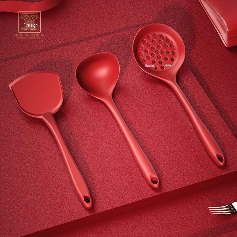Huoxiang Silicone 3-Piece Kitchen Utensil Set