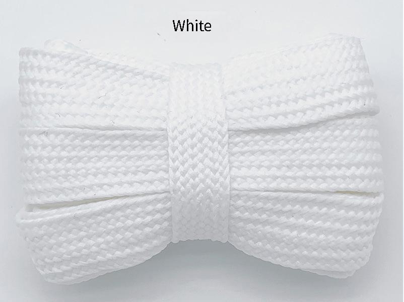 1 Paar 2cm Bredere Veters voor Schoenen Nieuwe Casual Sneakers Platte Schoenveters Modieuze Koord Schoenveters 100/120/140/160CM Schoenen Accessoires