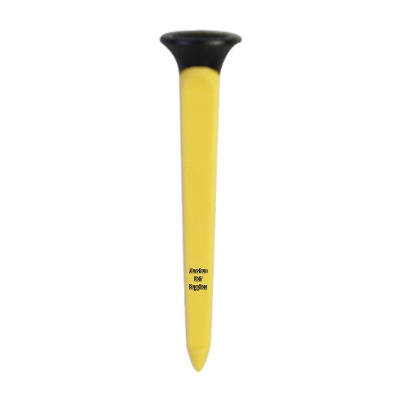 Durable Two-Color Square Golf Tee: ABS Plastic & Soft Rubber Cup Design