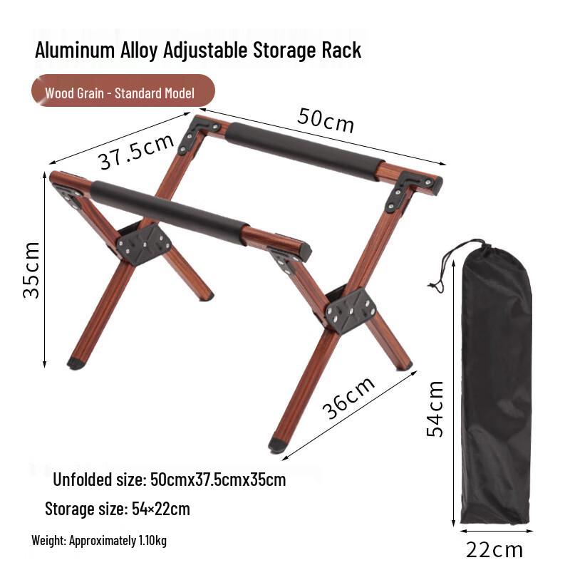 

Portable Folding Outdoor Bucket & Storage Rack One Size