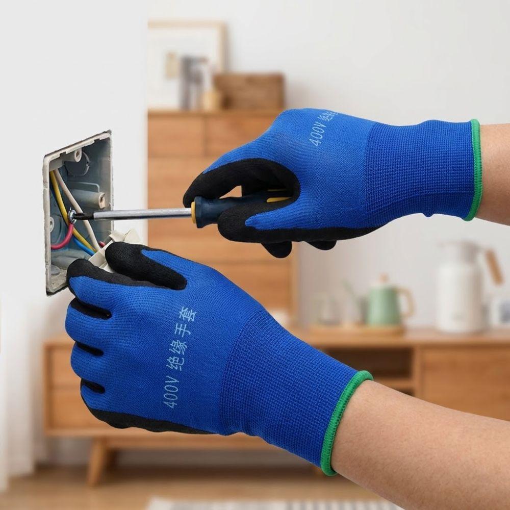 1 Pair High Elasticity Safety Protective Gloves Electrical Maintenance Gloves Security Protection