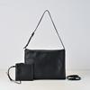 Niche minimalist mail carrier bag, simple envelope bag, sheepskin shoulder bag, all-steel hardware buckle, flip seam, armpit bag.