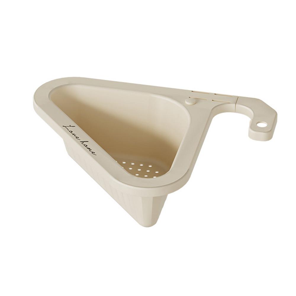 

Подарки Треугольная кухонная корзина для слива Портативные кухонные аксессуары Раздвижная стойка для раковины Без перфорации Корзина для хранения фильтра для раковины белый