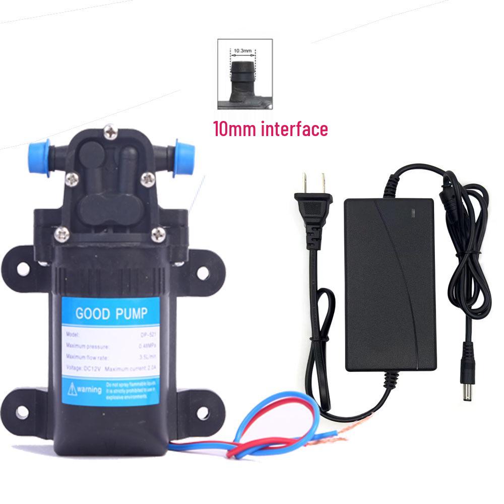 12V DC High-Pressure Self-Priming Diaphragm Pump with Smart Backflow for Drinking Machines and Water Purifiers