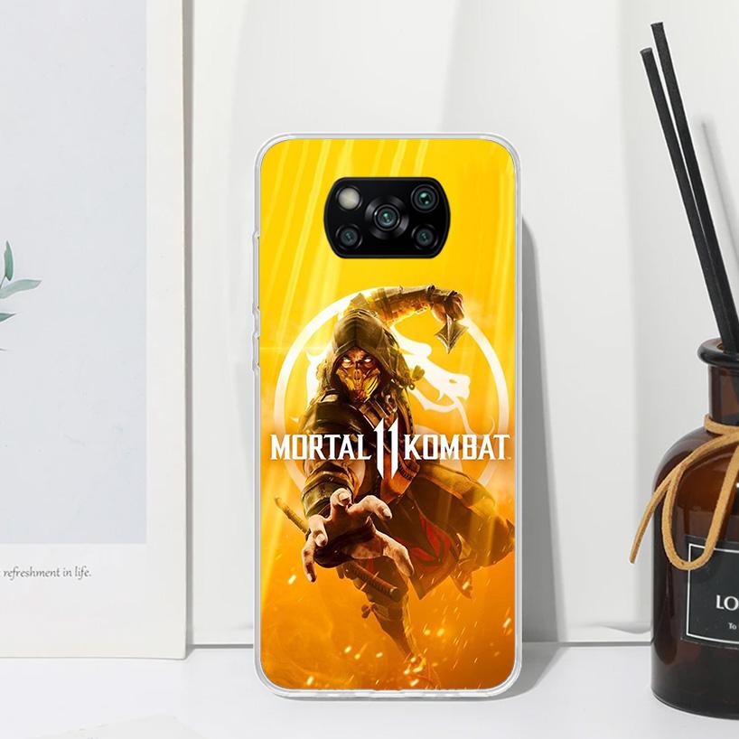 Mortal Kombat Phone Case For Xiaomi Poco X7 X6 X5 M7 M8 Pro F7 Ultra Redmi 15C 15 13C 13 12C 12 10 10C 10A Art Fundas Poco X7 X6