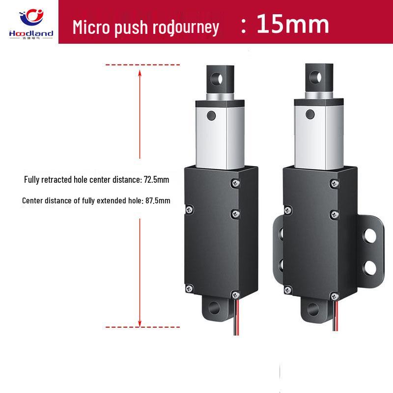 Compact Electric Telescopic Linear Motor 12/24V: Micro DC Reciprocating Actuator Rod, IP60 Protection