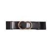 New Double Ring Elastic Waistband for Women Wide Fashionable and Versatile Women Belt