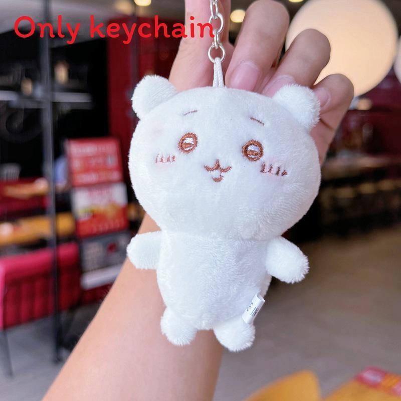 Joke Bear Chiikawa Hachiware Plush Keychain For Backpack Decor