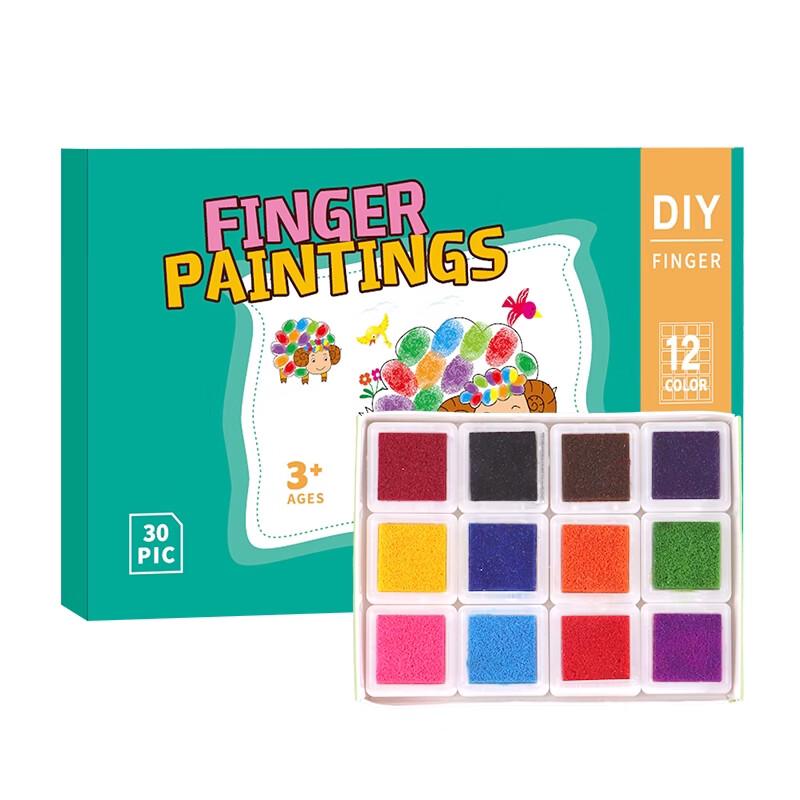 TaTanice Kids' Washable Finger Paint Set