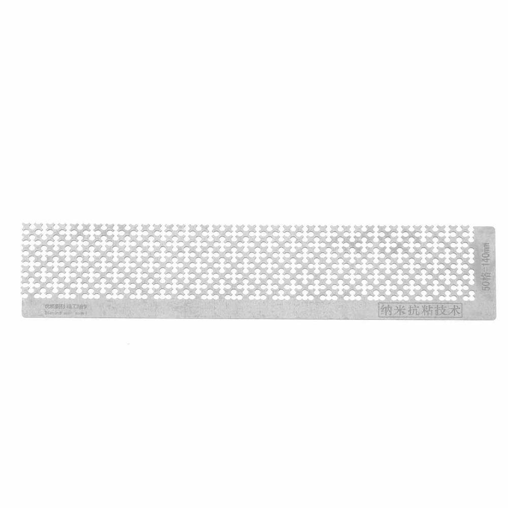 Stainless Steel Mesh Ruler 3 Sizes Precise Scale Plum Blossom Measuring Tool Polished Edge Craft Positioning Ruler