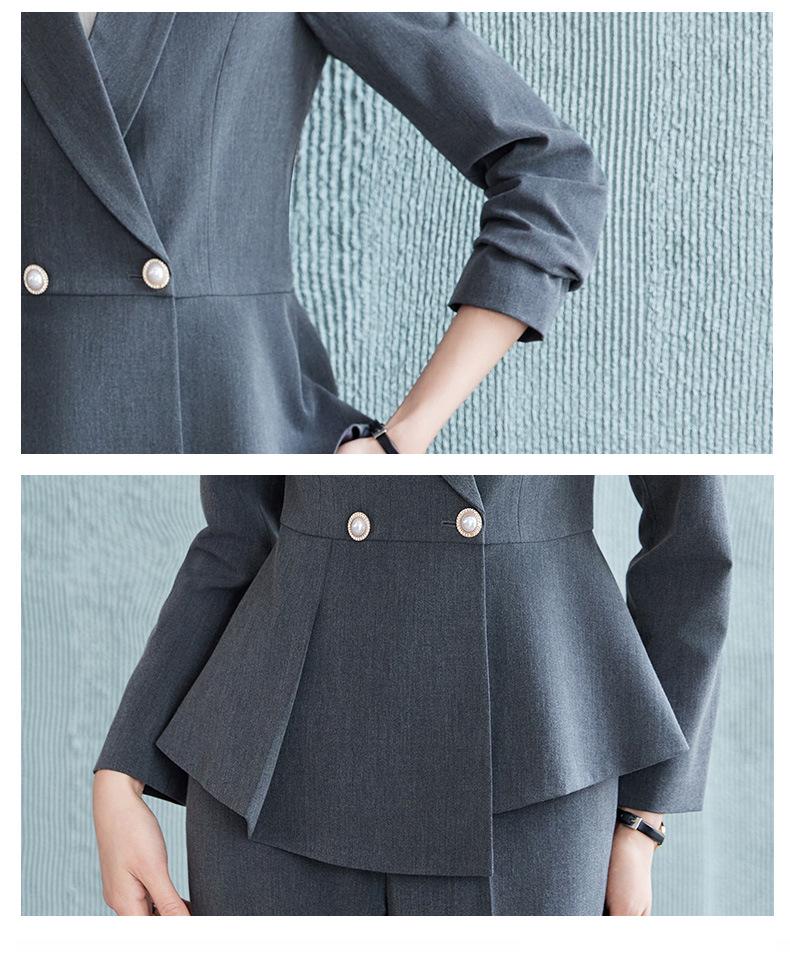 Elegant Professional Skirt Suit for Autumn & Spring - Ideal for Front Desk Managers & Interviews