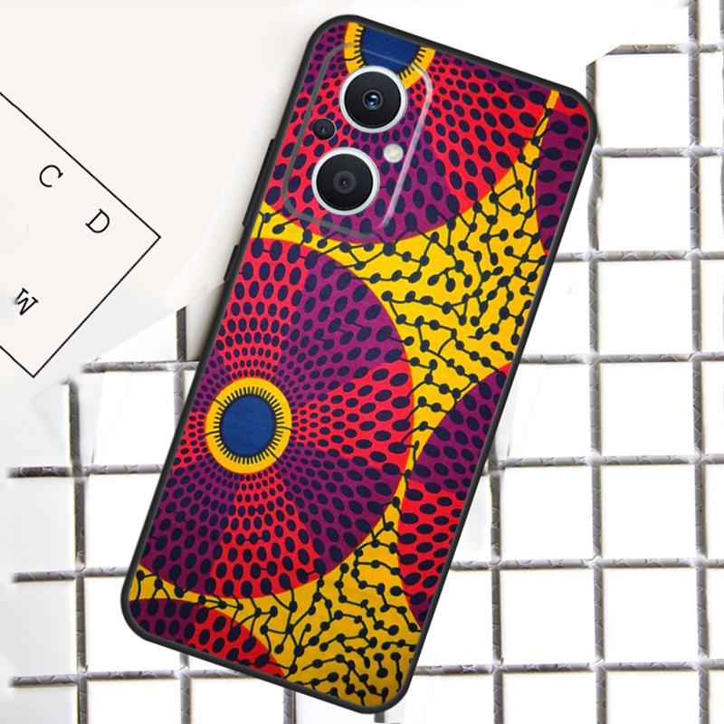 African Fabric Print Phone Case For OPPO Reno 8T 7 8 Lite 14F 14 13 12 11 F 10 Pro OPPO Find X8 X6 X5 X9 Pro Cover