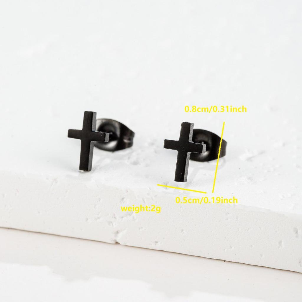 Women's Stainless Steel Infinity Rectangle Stud Earrings