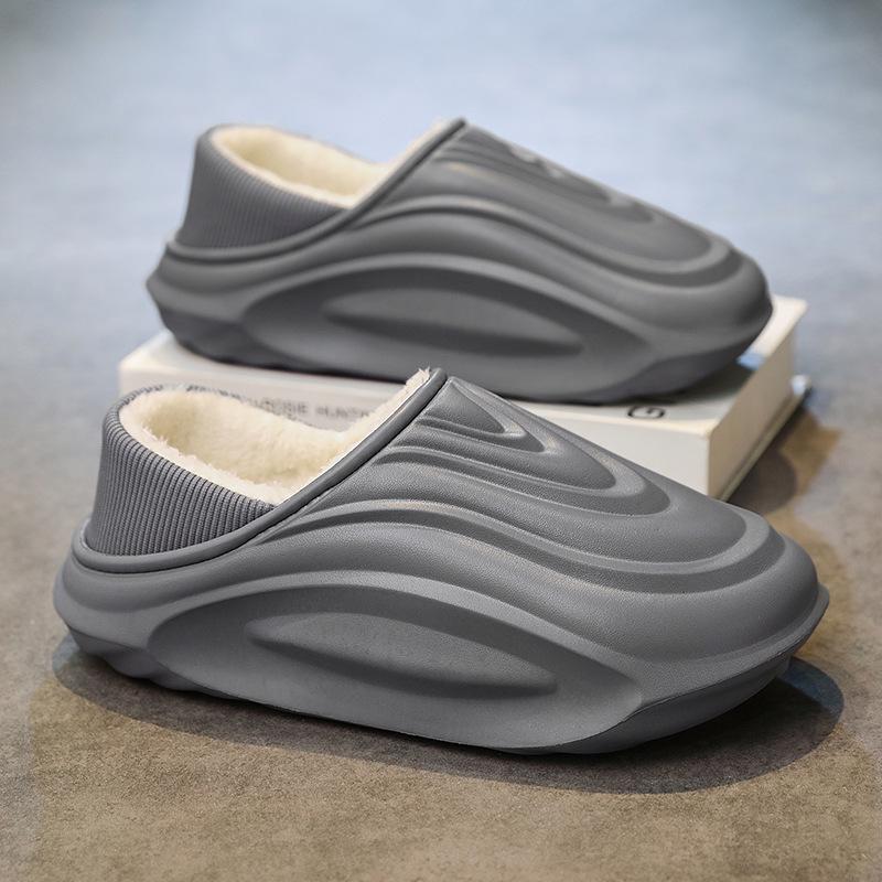 Herr 2025 Vinter Bomullstofflor: Inomhus/Utomhus EVA-sula, Höjdökning, Varm Häl-Täckt Design.