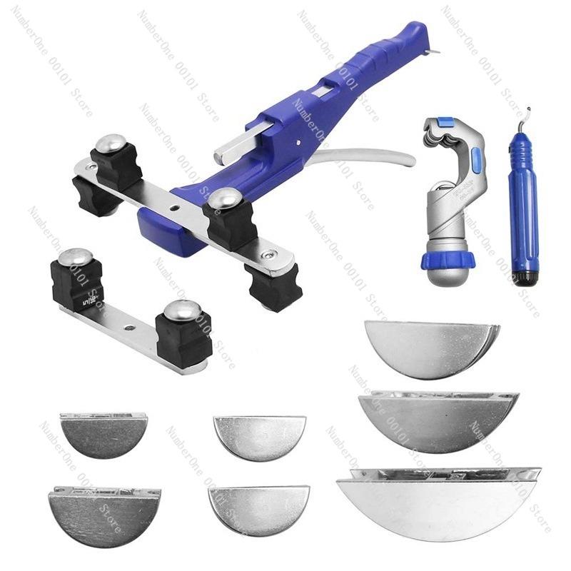180°Mechanical Ratchet Pipe Bender,Bow-style Tube Bending Tool with Reverse Curvature Wall Function Plumbing HVAC Installation