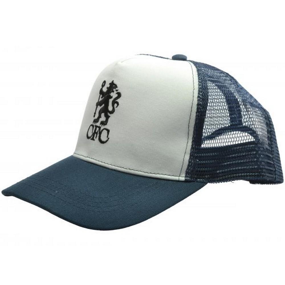 Chelsea FC Embroidered Logo Snapback Trucker Cap
