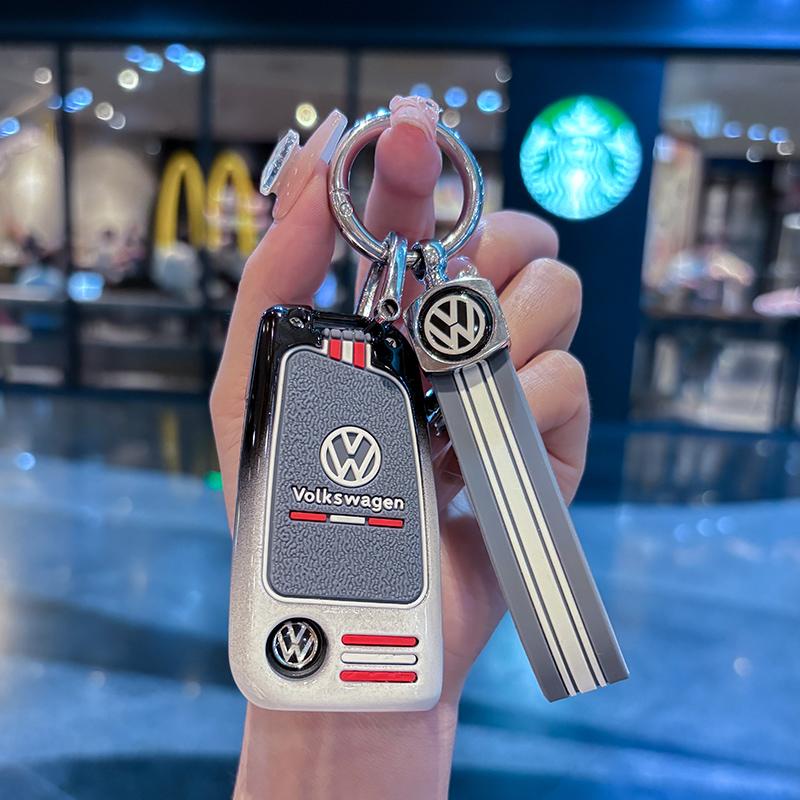 Für VOLKSWAGEN Auto Zinklegierung Smart Fernbedienung Schlüsselanhänger Hülle Abdeckung Für VW Volkswagen MK7 Golf 7 Tiguan MK2 für Seat Ibiza Leon FR