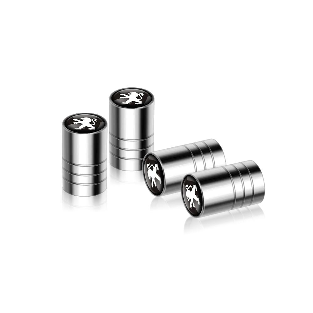

2026 Hot Car Sticker 4pcs Metal Car Wheel Tire Valve Stem Caps Covers Car Accessories For Peugeot 207 3008 206 208 308 307 407 5
