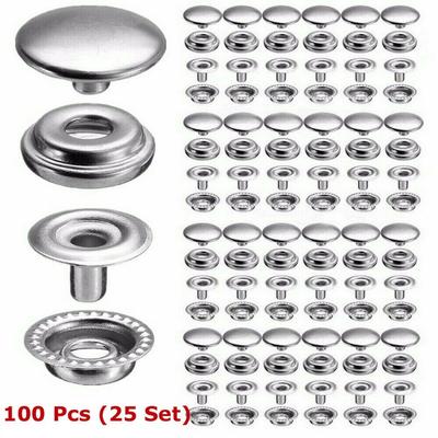 15mm Fastener Snap Boat Button Canvas Craft Leather
