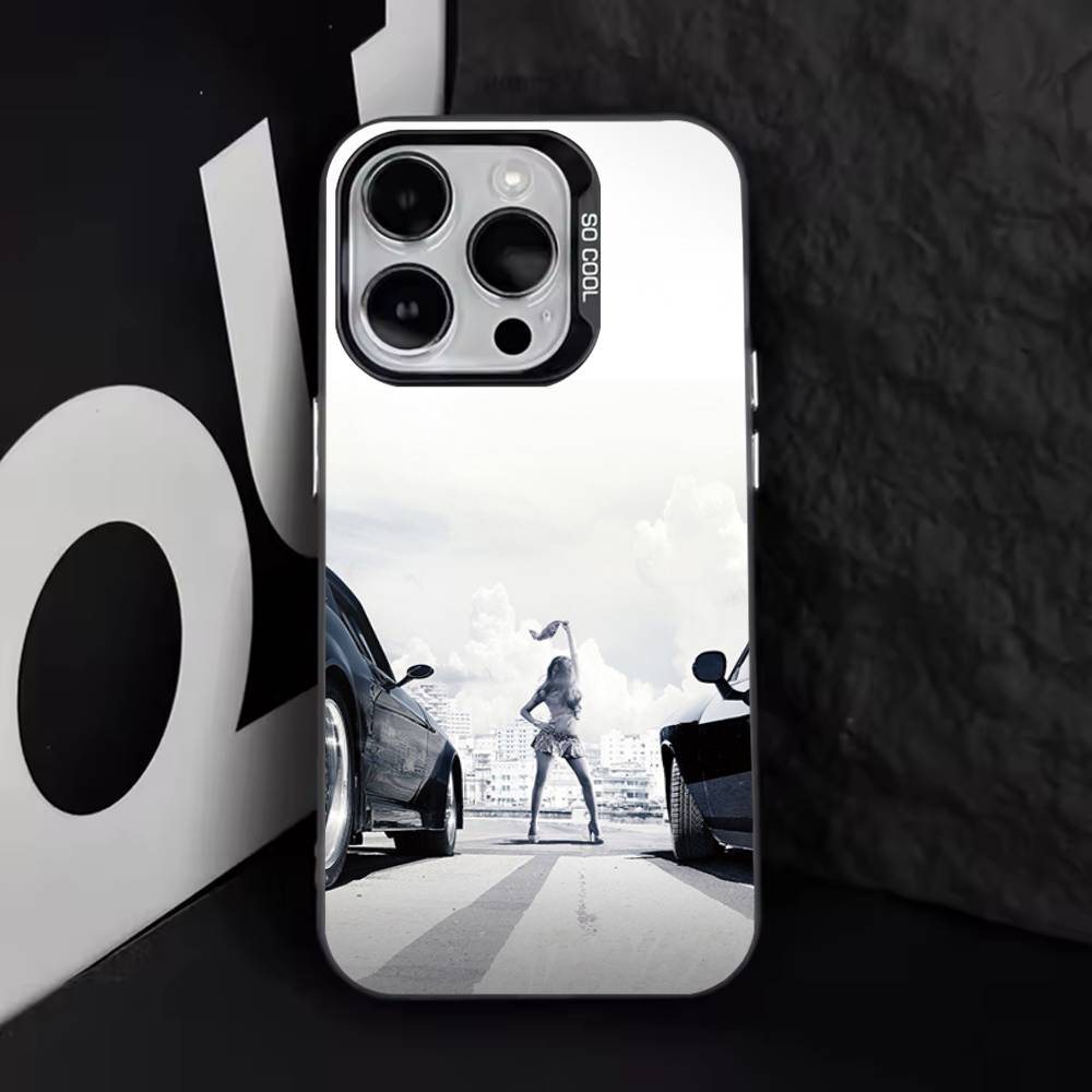 Car F-Fast F-Furious-s Phone Case For iPhone 17,16,15,14,13,12,11,Pro,Max,Plus,E,Air,Mini Black Tpu Cover