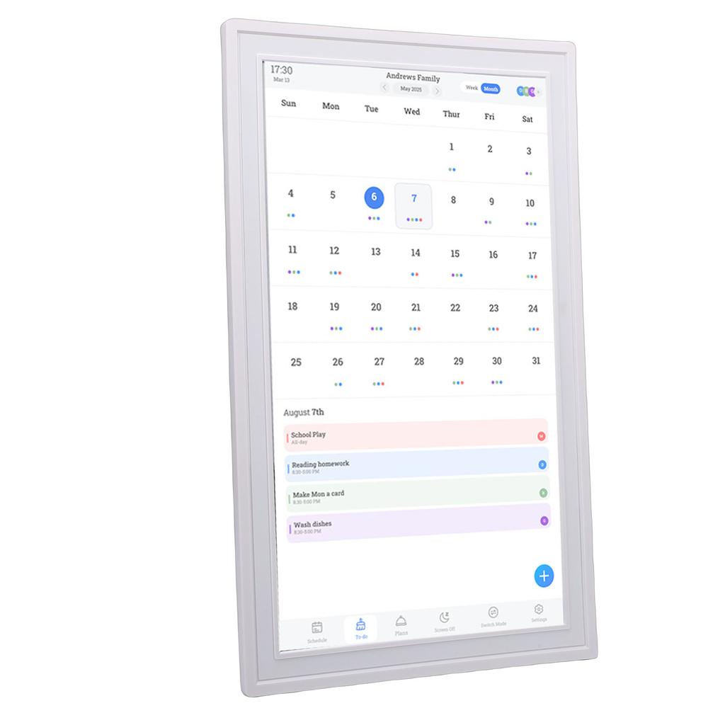 Digital Calendar 18.5 Inch LCD 1GB and 32GB WiFi Interactive Display Electronic Planner Digital Picture Frame with APP