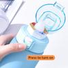 650ML Air Water Bottle With 7Pcs Random Flavor Pods Portable Transparent With Straw Leak Proof Suitable for Outdoor Sports