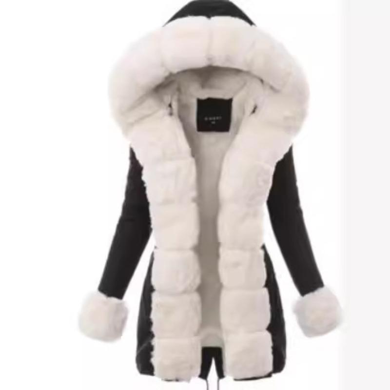 

Популярная одежда из хлопка Зимняя женская одежда Теплая куртка Пальто с капюшоном Свитер с воротником Хлопковое пальто XXXL