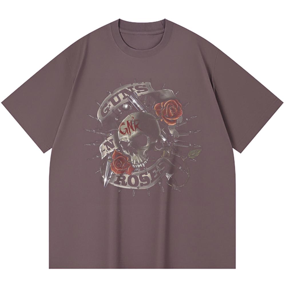 230 Gsm 100% Cotton Heavy Metal T-Shirt  Rock Band Popular Music Print Unisex Heavy Cotton T Shirt