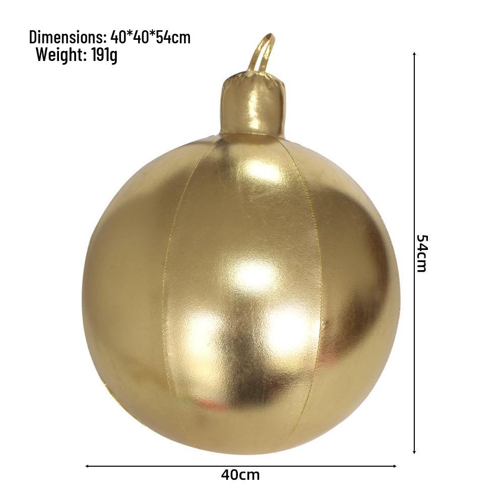 Outdoor Christmas PVC Inflatable Ball & Candy Cane Pendant Decoration