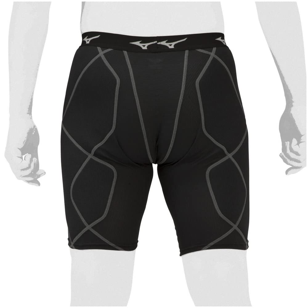 MIZUNO Unisex Dry Aeroflow KUGEKI Sliding Size Size O Pants, Antibacterial, Odor-Resistant, Stain-Resistant, 09, Black,