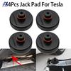 4x For Tesla Model 3 Model S Model X Model Y Car Jack Pad Adapter Rubber Battery & Chassis Protection Black For Lifting Support