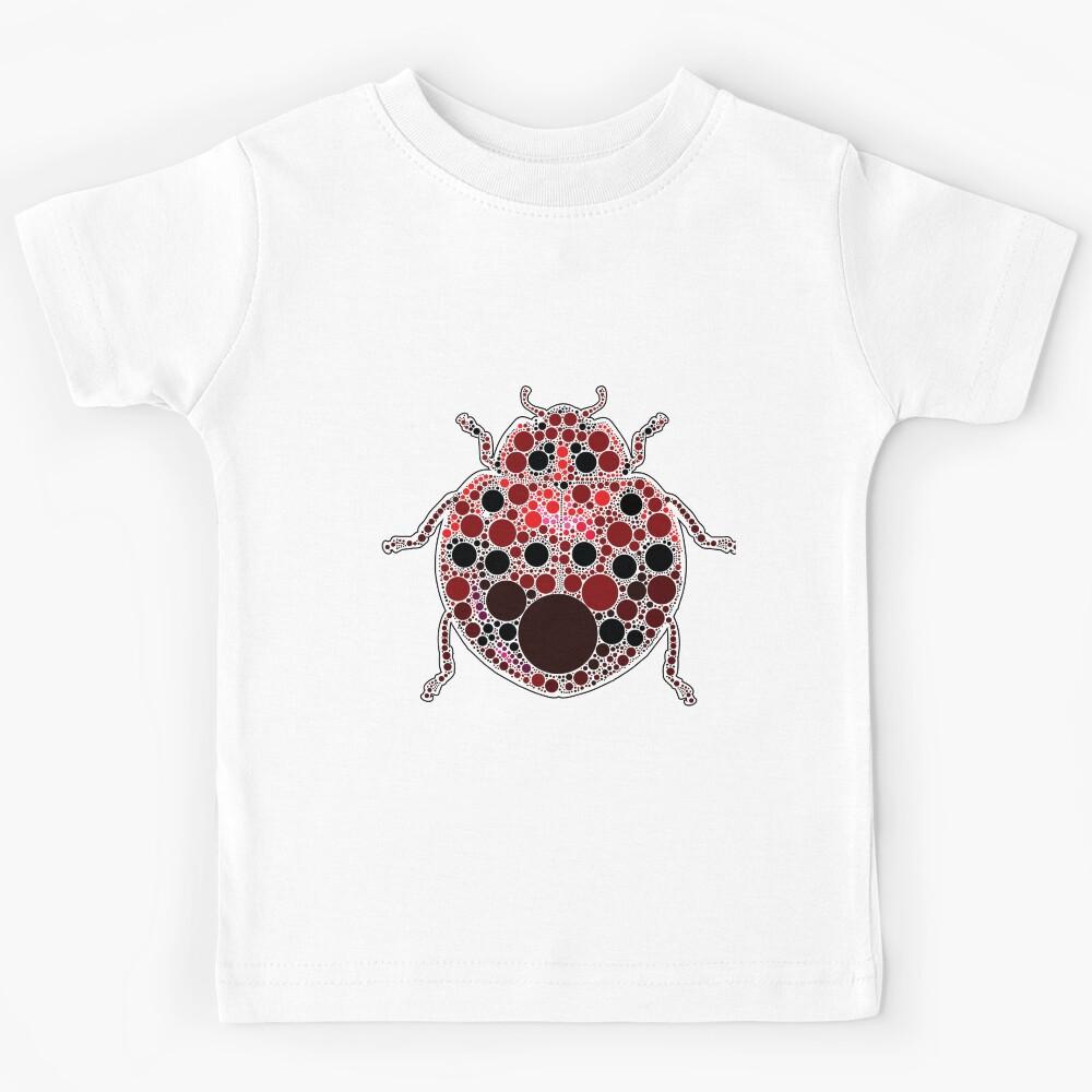 Ladybug bubble art Kids T-Shirt 110