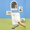 Jielisi Versatile Magnetic Desktop Whiteboard with Standup Writing Board  Includes 3PCS Black