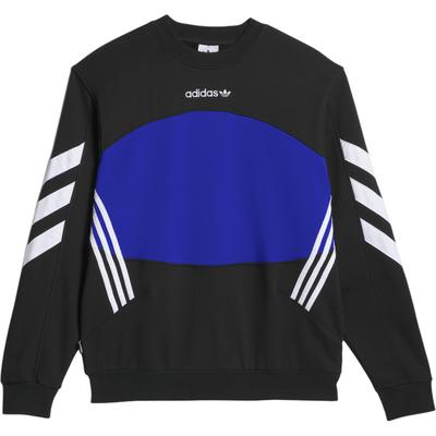 adidas Originals Premiere FW24 apvalios apykaklės džemperis Gatvės riedlenčių stilius Medvilninis ilgomis rankovėmis Amerikietiško stiliaus vintage gobtuvas Unisex džemperis IY1613