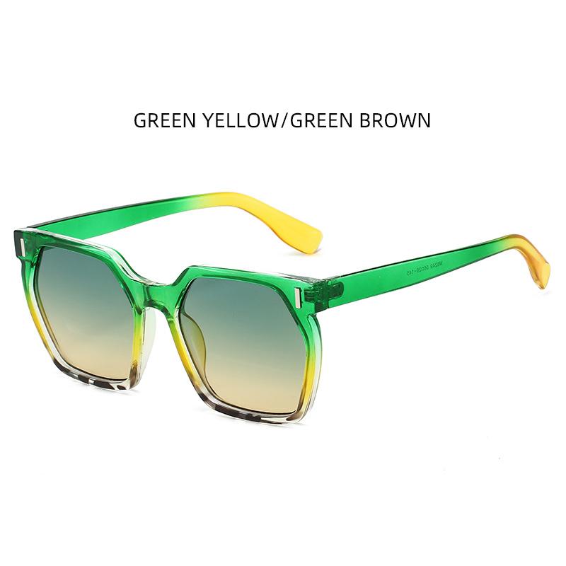 

New Style Of Personalized Square Women s Sunglasses Women s Gradient Color Fashion Sunglasses Trendy Sunglasses M6249 зелений