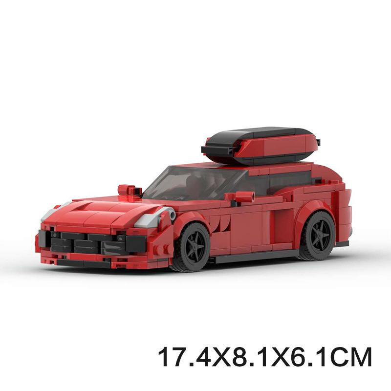 M-157027 Luxury Coupe Building Block, Small Particle Assembled Car Desktop Decoration