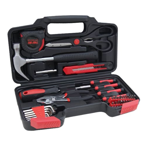 HANTINSTINA 39-Piece Household Tool Set, DIY Work Tools and Repair Kit for Motorcycles, Bicycles, and Other Home and Office Use, Compact and Lightweig