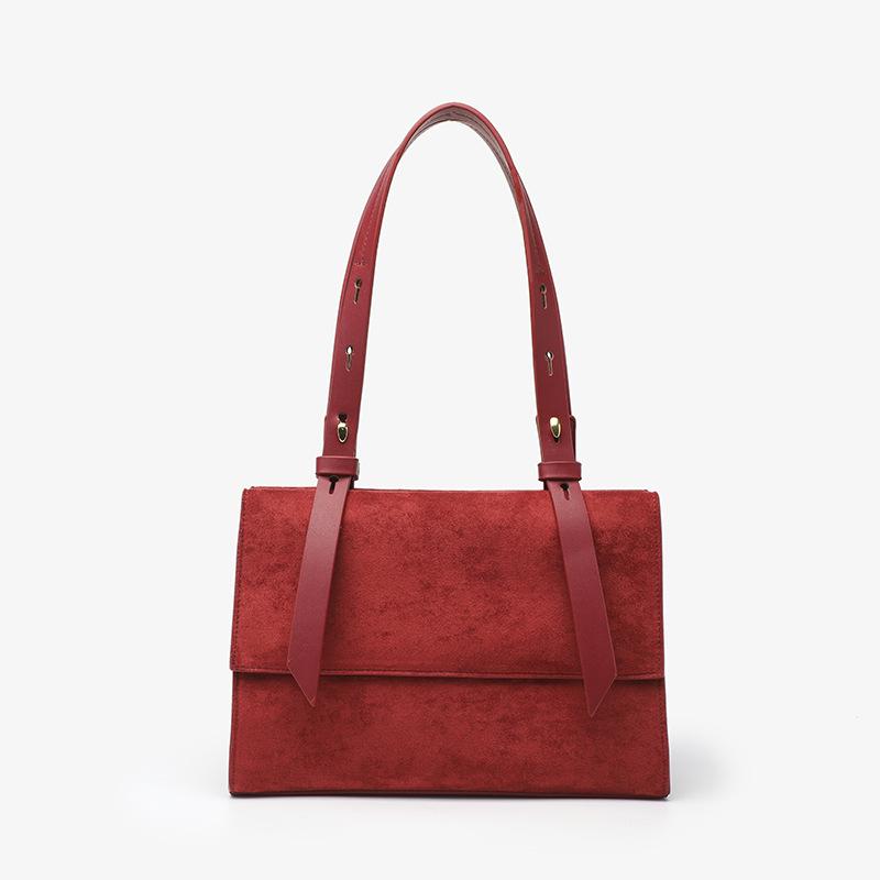 Red Bridal Wedding Bag 2024 Summer New Model High-End Niche Design Large Capacity Single Shoulder Underarm Bag for Women