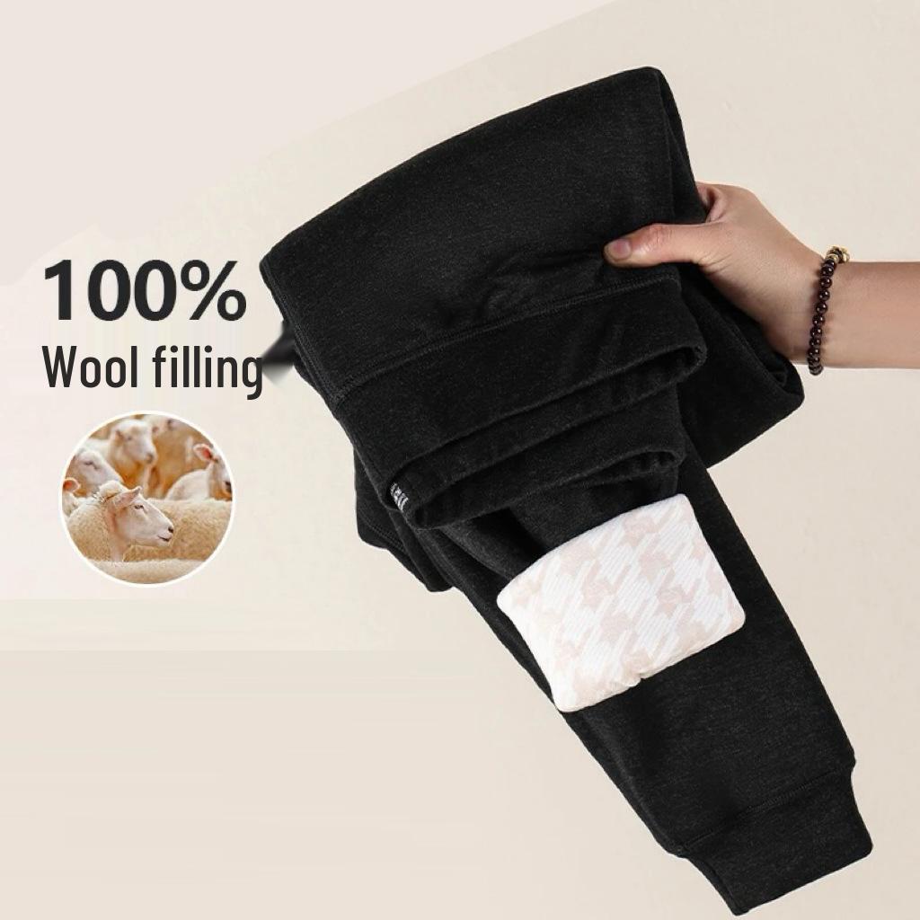 

Очень толстые термоштаны из шерсти и хлопка с плюшевой подкладкой для мужчин и женщин - Зимостойкие XXXXL