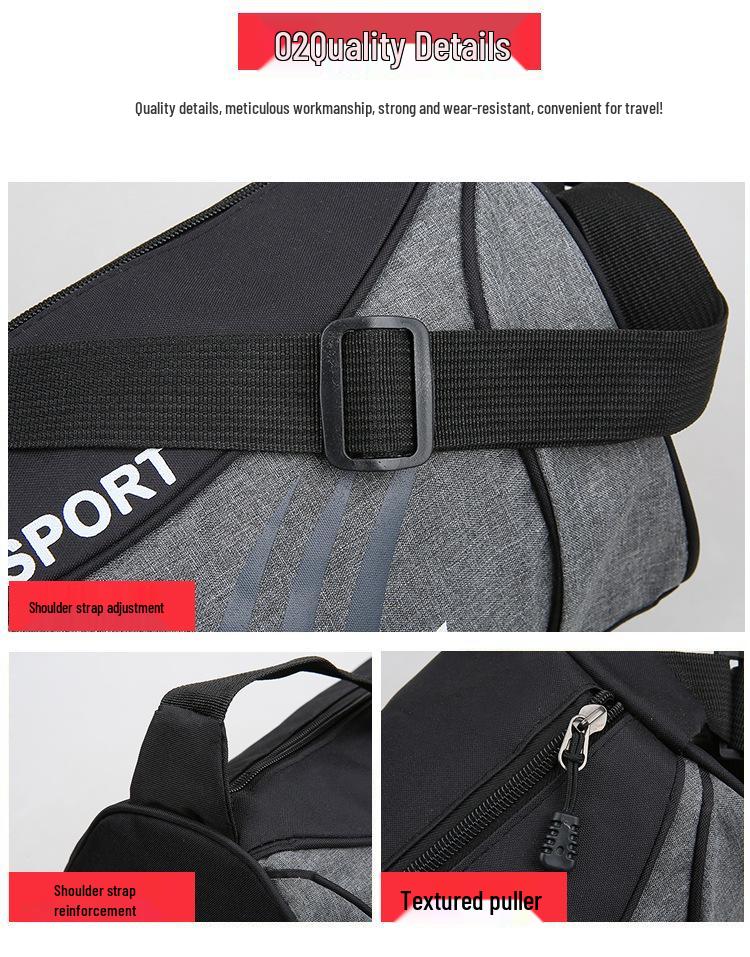 Men's Customizable Sports Fitness Bag - Travel, Outdoor, Portable, and Crossbody Backpack