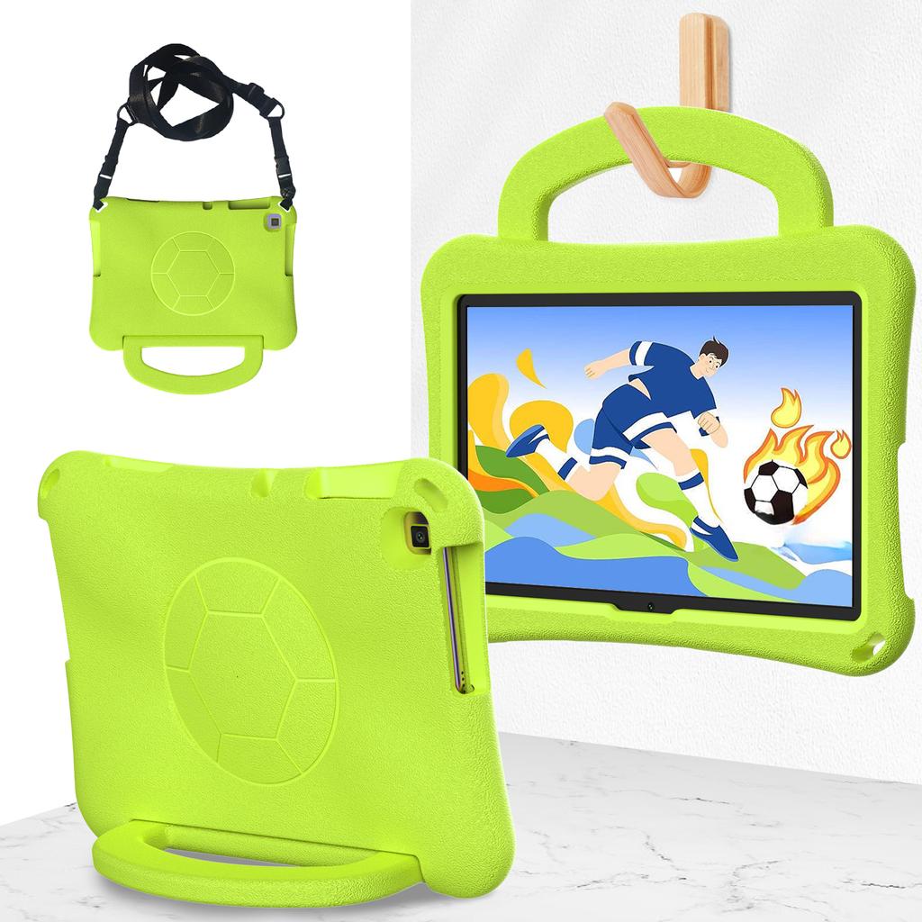 Kids Case for Tab M10 3rd Gen TB328FU TB328XU 10.1 inch EVA Soft Football Netting Style Cover with Shoulder Strap