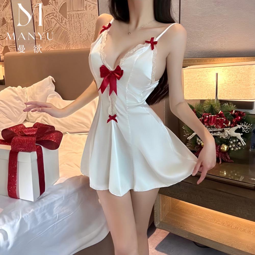 Man Desire Erotic Underwear Lace Hollowed Out Pure Desire Girl Pajamas Summer Private Room Suspenders Sexy Home Pajamas 9364