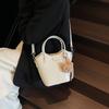 Solid Color Handbag Women's New Fashion Casual Commuter Shoulder Messenger Bag