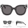 Eleganti Occhiali da Sole Quadrati Oversize con Strass Bling per Moda Protezione UV